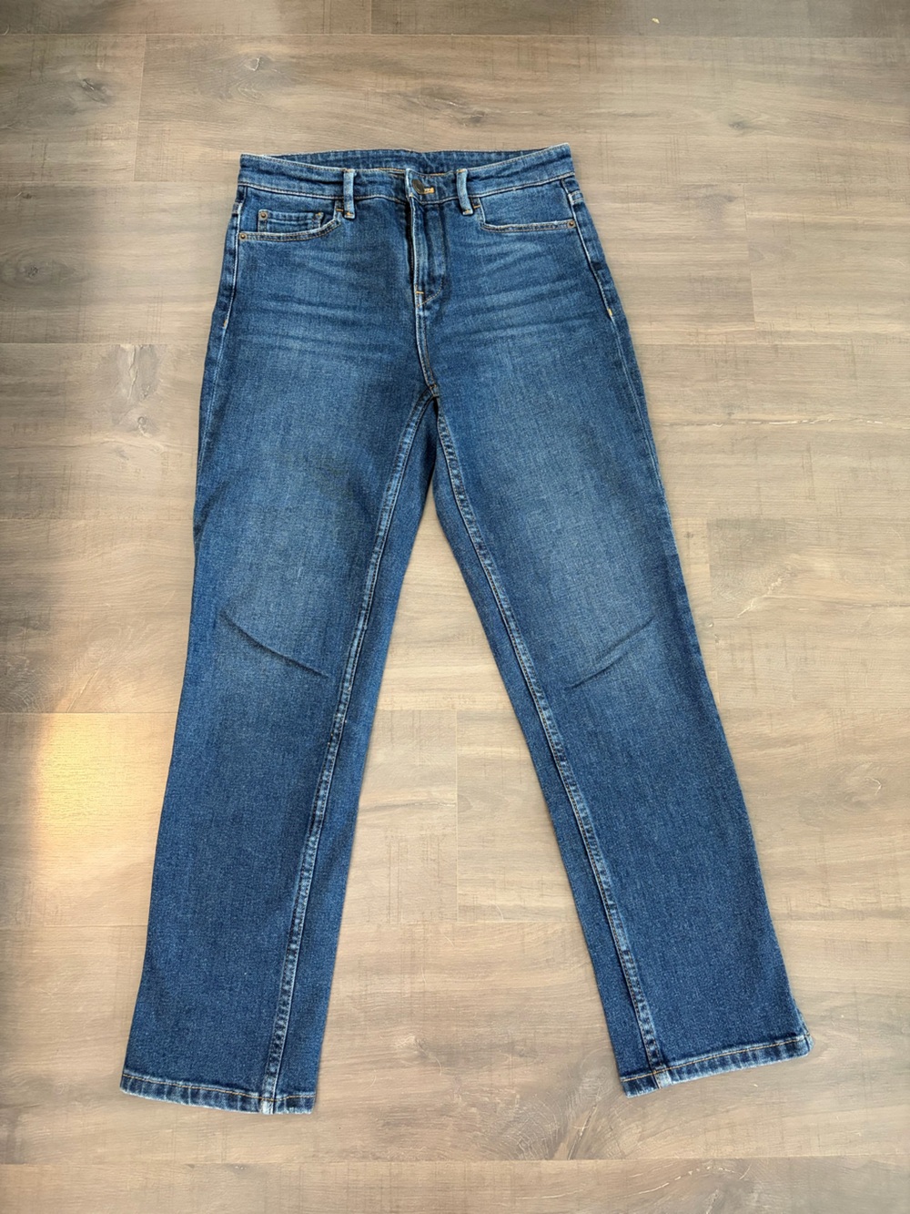 Massimo Dutti Mid-Rise Cropped Slim Fit Women’s Jeans - Size US 2 /EUR 34